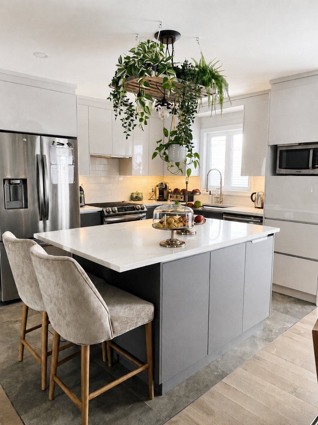 Modern white kitchen